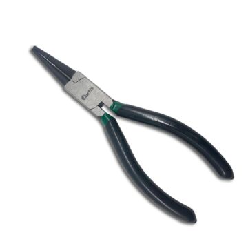 LANGBECKZANGE POLIERT 160MM, RUNDE BACKEN,KUNSTSTOFFGRIFFE, FORTIS