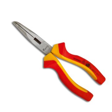 STORCHSCHNABELZANGE VDE, GEBOGEN 200MM, MIT MEHRKOMPONENTENHEFT, FORTIS