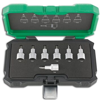 EINSATZ.-GARNITUR 1/2" 7TLG. TX20-50, FORTIS