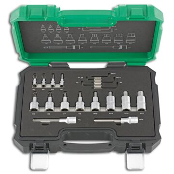 STECKSCHLÜSSEL-GARNITUR 1/4"+1/2" 19-TEILIG, FORTIS