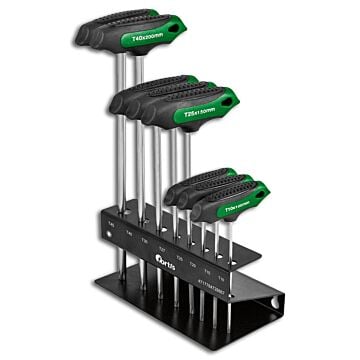T-GRIFF-SCHRAUBENDREHER-SATZ 7-TEILIG, TX9-40, FORTIS