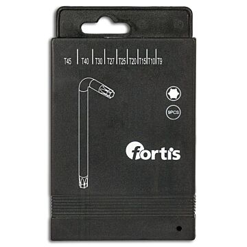 WINKELSCHRAUBENDREHER-BOX 9-TEILIG, TX9-45, FORTIS