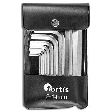 WINKELSCHRAUBENDREHER-SATZ, TASCHE 10-TEILIG, 2-14MM, FORTIS