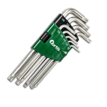 WINKELSCHRAUBENDREHER-CLIP 9-TEILIG, TX10-50, FORTIS