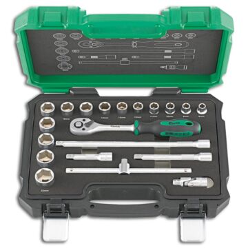 STECKSCHLÜSSEL-GARNITUR 3/8" 20-TEILIG, FORTIS