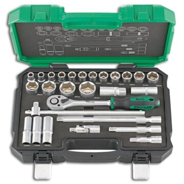 STECKSCHLÜSSEL-GARNITUR 1/2" 27-TEILIG, FORTIS