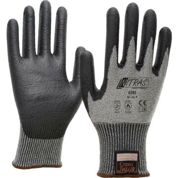 NITRAS  Schnittschutzhandschuh TAEKi5, Polyurethan-Beschichtung (Arbeitshandschuh) 