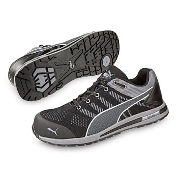 PUMA  Sicherheitshalbschuh ELEVATE KNIT BLACK LOW 643160, S1P SRC HRO ESD (Arbeitsschuh) 