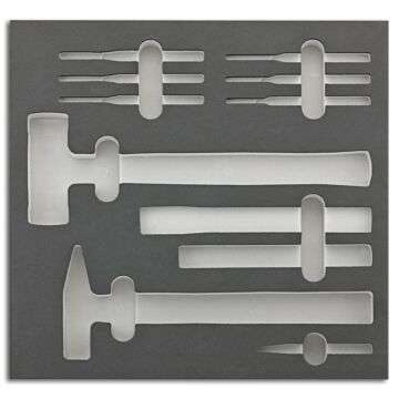 WERKZEUGMODUL 2/3 LEER HAMMER UND MEISSEL, FORTIS