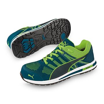 PUMA Sicherheitshalbschuh Elevate Knit Green Low 643170, S1P HRO SRC ESD (Arbeitsschuh) 