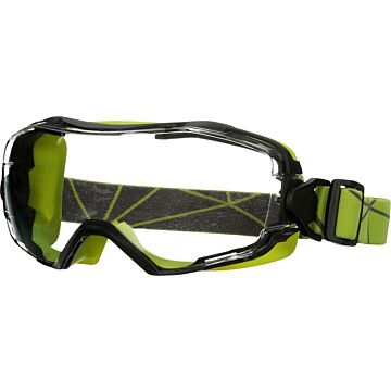 3M Vollsichtbrille 6000 grün, PC, klare Scheiben (Schutzbrille) 