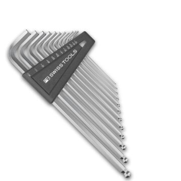 PB SWISS TOOLS Winkelschraubendreher-Satz 12-teilig, 1/20-5/16"Satz, Kunststoffhalter