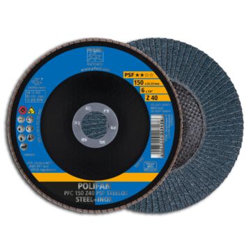 PFERD POLIFAN-FÄCHERSCHEIBE PFC 150 Z40 PSF STEEL, PFERD TOOLS