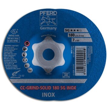 PFERD SCHLEIFSCHEIBE CC-GRIND-SOLID 180MM INOX, PFERD TOOLS