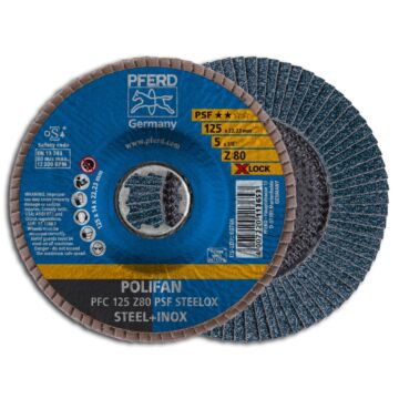 PFERD  X-LOCK-FÄCHERSCHEIBE POLIFAN Z PSF STEELOX, PFERD TOOLS