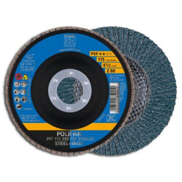 PFERD POLIFAN FÄCHERSCHLEIFSCHEIBE PFF 115MM Z80 PSF, PFERD TOOLS