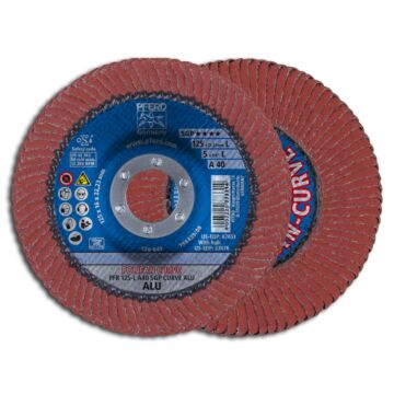 PFERD POLIFAN FÄCHERSCHLEIFSCHEIBE PFR 125 A 40 SGP-CURVE L ALU, PFERD TOOLS