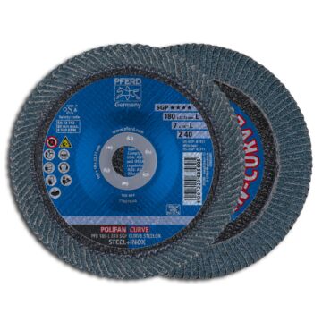 PFERD SCHLEIFMOPTELLER PFR 180-L Z40 SGP CURVE STEELOX NR. 67689095, PFERD TOOLS