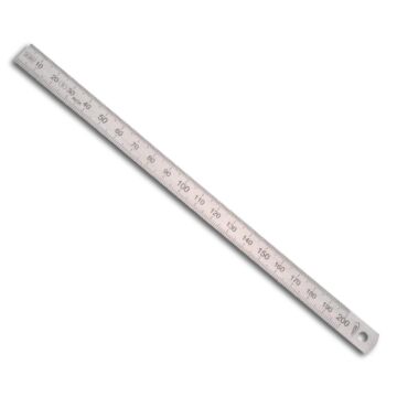 STAHLMAßSTAB, BIEGSAM, 0,5-MM-TEILUNG, HELIOS PREISSER