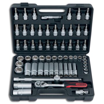 KS TOOLS Steckschlüssel-Garnitur 3/8" 61tlg.