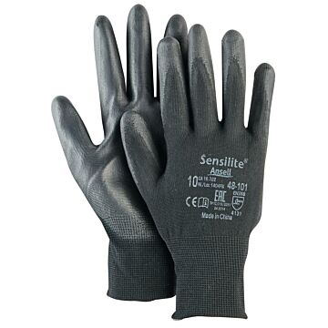 ANSELL Montagehandschuh SensiLite 48-101 schwarz (Arbeitshandschuh) 