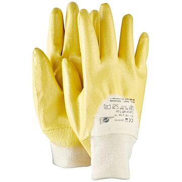 KCL Nitrilhandschuh Sahara Top 102 gelb mit Strickbund (Arbeitshandschuh) 