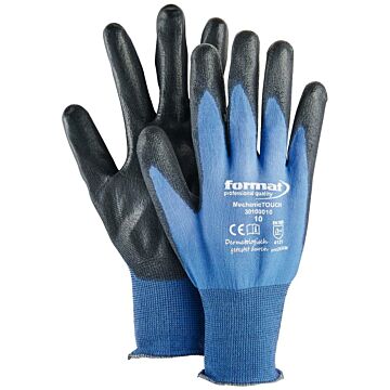 MONTAGEHANDSCHUH MECHANICTOUCH  BLAU/WEISS (ARBEITSHANDSCHUH), FORMAT