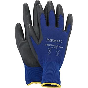 MONTAGEHANDSCHUH MECHANICTOUCH BLAU/SCHWARZ GRÖSSE 6 (ARBEITSHANDSCHUH), FORMAT