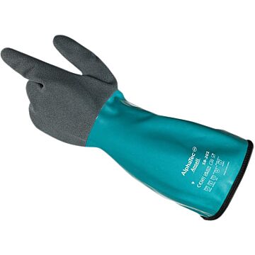 ANSELL Nitrilhandschuh AlphaTec 58-201, grün/grau/grün Gr.9 (Arbeitshandschuh) 