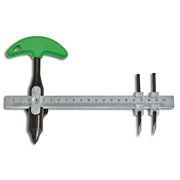 TURNUS Scheibenschneider mit 2 Messer, Millimetereinteilu