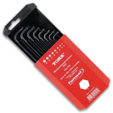 WINKELSCHRAUBENDREHER-SATZ TORX T 9-T40 IM KUNSTSTOFF-SCHIEBEKASTEN, FORMAT