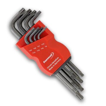 TORX-WINKELSCHRAUBENDREHER-SATZ MIT KUGELKOPF T9-T40 - LANG, 8-TEILIG, IM KUNSTSTOFF-HALTER, FORMAT