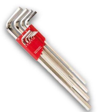 SECHSKANTSCHLÜSSEL-HALTER 1,5-10MM,9 TEILIG, LANG, FORMAT