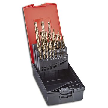 SPIRALBOHRER-SET HSSE  DIN338 GOLDOXID, FORMAT