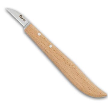 ENTGRAT-/KERBSCHNITZMESSER 140MM, HOLZHEFT, FORTIS