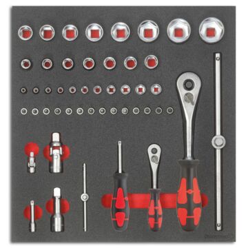 WERKZEUGMODUL STECKSCHLÜSSEL 1/4+1/2" 2/3., FORMAT