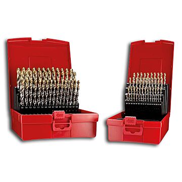 DORMER Spiralbohrer-Satz A002, TiN-Tip-beschichtet
