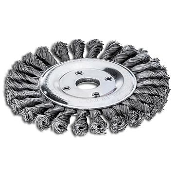 LESSMANN Rundbürste, Stahldraht, gezopft, 0,5 mm