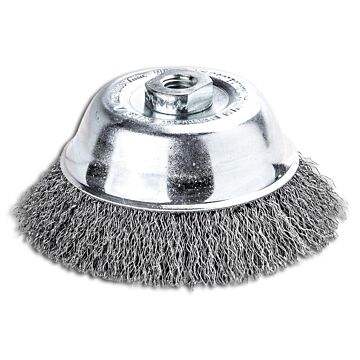 LESSMANN Topfbürste, Stahldraht, gewellt, 0,35 mm