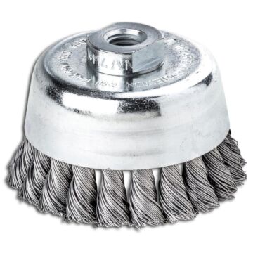 LESSMANN Topfbürste, Stahldraht, gezopft, 0,3–0,5 mm