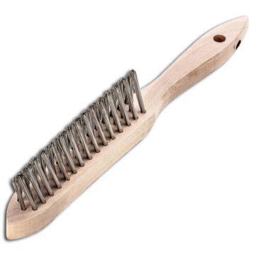 LESSMANN Kehlnahtbürste V4A glatt 0,3mm, 3-reihig