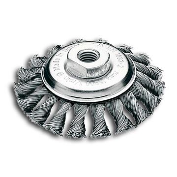 LESSMANN Kegelbürste, Stahldraht, gezopft, 0,5 mm