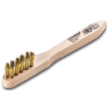 LESSMANN Zündkerzenbürste Holzgriff 3-reihig