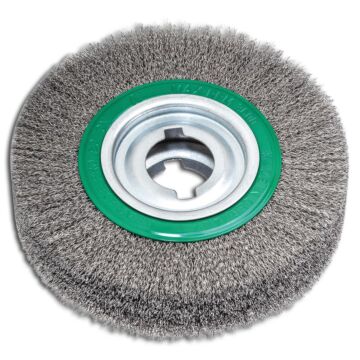 LESSMANN Rundbürste rostfrei gewellt 250x60mm, 0,35mm