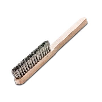 LESSMANN Feinmachanikerbürste V4A gewellt 15mm, 4-reihig