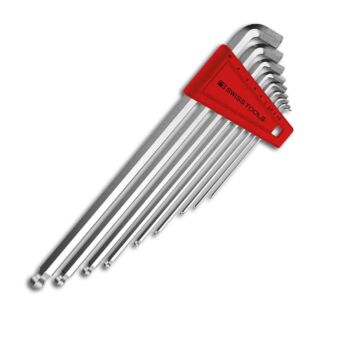 PB SWISS TOOLS Winkelschraubendrehersatz,Kunststoffhalter 9-teilig, 1,5-10mm
