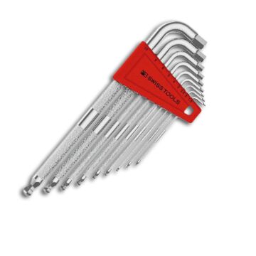 PB SWISS TOOLS Winkelschraubendreher-Satz für 6-kant, mit Kugelkopf, lang, Nr. PB 3212