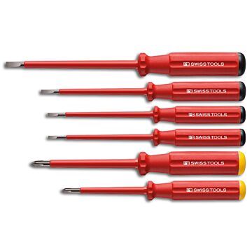 PB SWISS TOOLS Schraubendreher-Satz VDE CLASSIC 6-teilig Schlitz/PH, im Karton