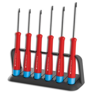 PB SWISS TOOLS Elektronik-Schraubendrehersatz 6-teilig, Torx