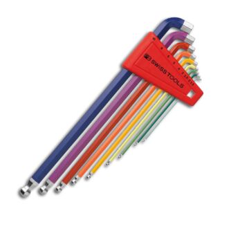 PB SWISS TOOLS Winkelschraubendrehersatz,Kunststoffhalter 9-teilig, 1,5-10mm